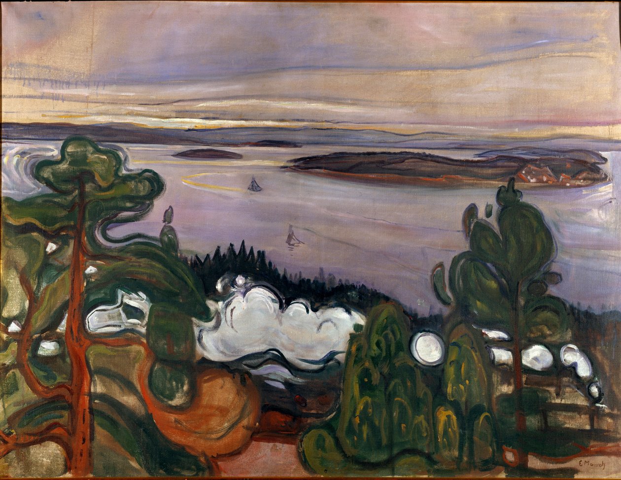 Togets røg Maleri af Edvard Munch (1863-1944) 1900 søn. 84,5x109 cm Oslo, Kommunale kunstsamlinger Munch-museet (Musee Munch) af Edvard Munch