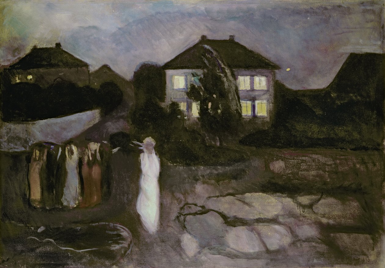 Stormen, 1893 af Edvard Munch
