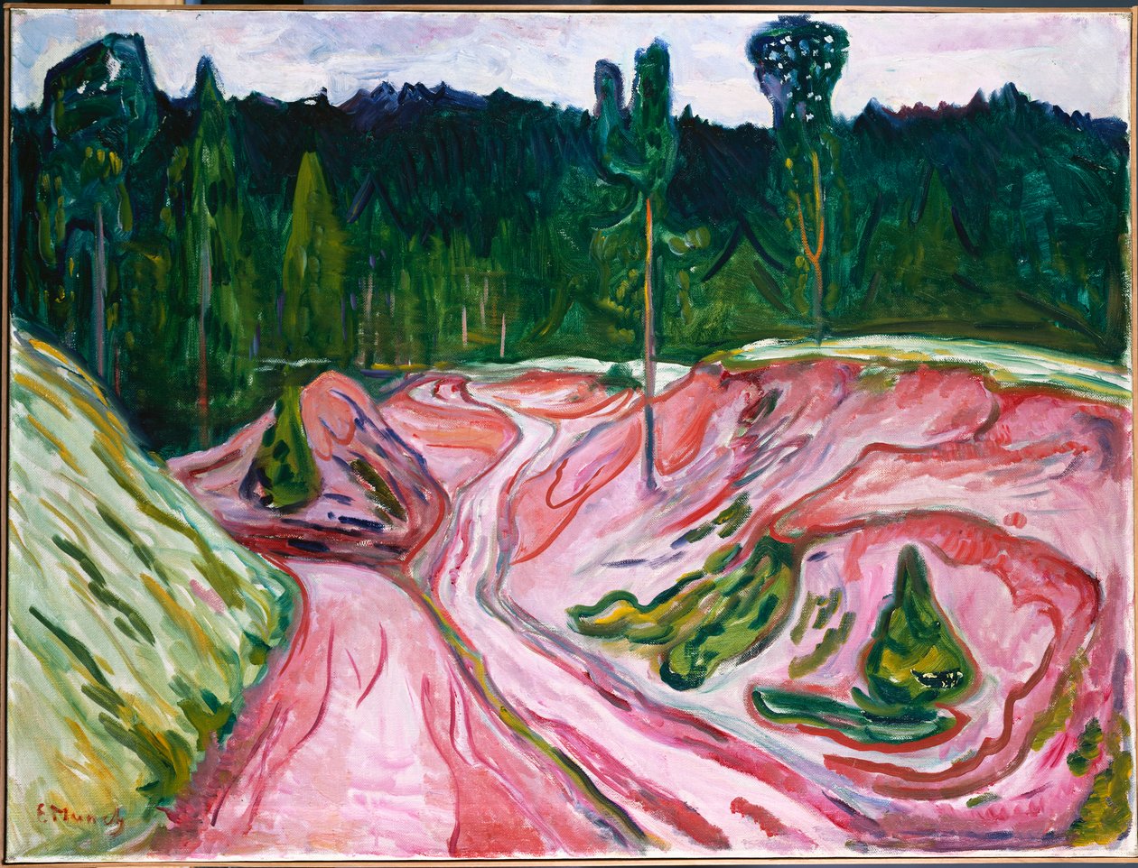Thüringer Wald, ca. 1904 (olie på lærred) af Edvard Munch