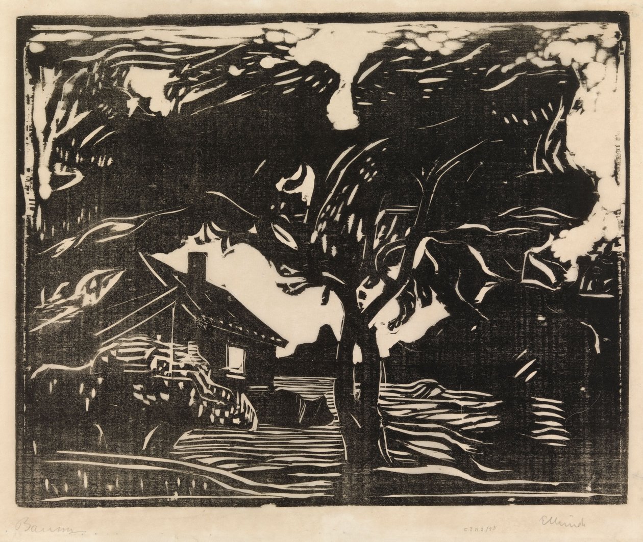 Træ af Edvard Munch