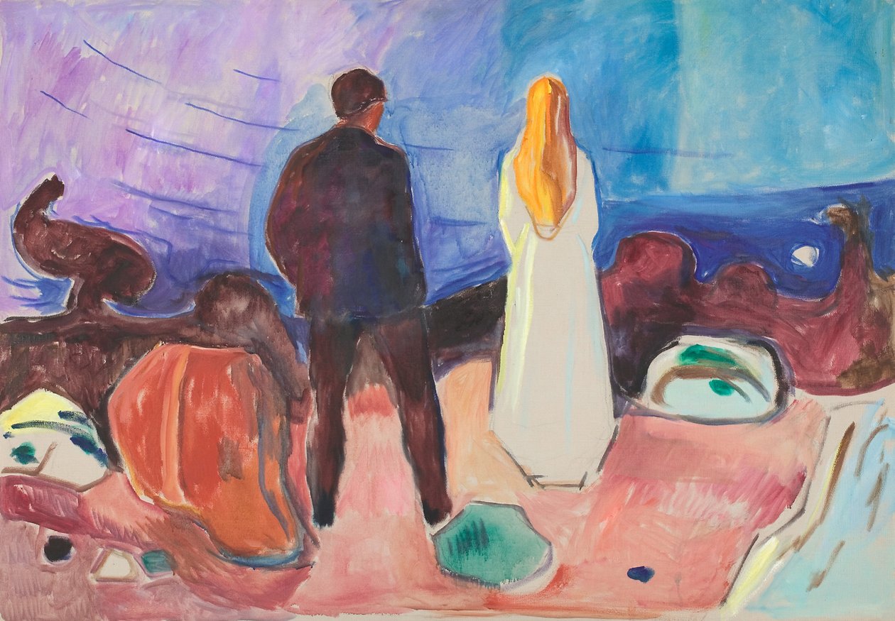 To Mennesker. De Ensomme af Edvard Munch