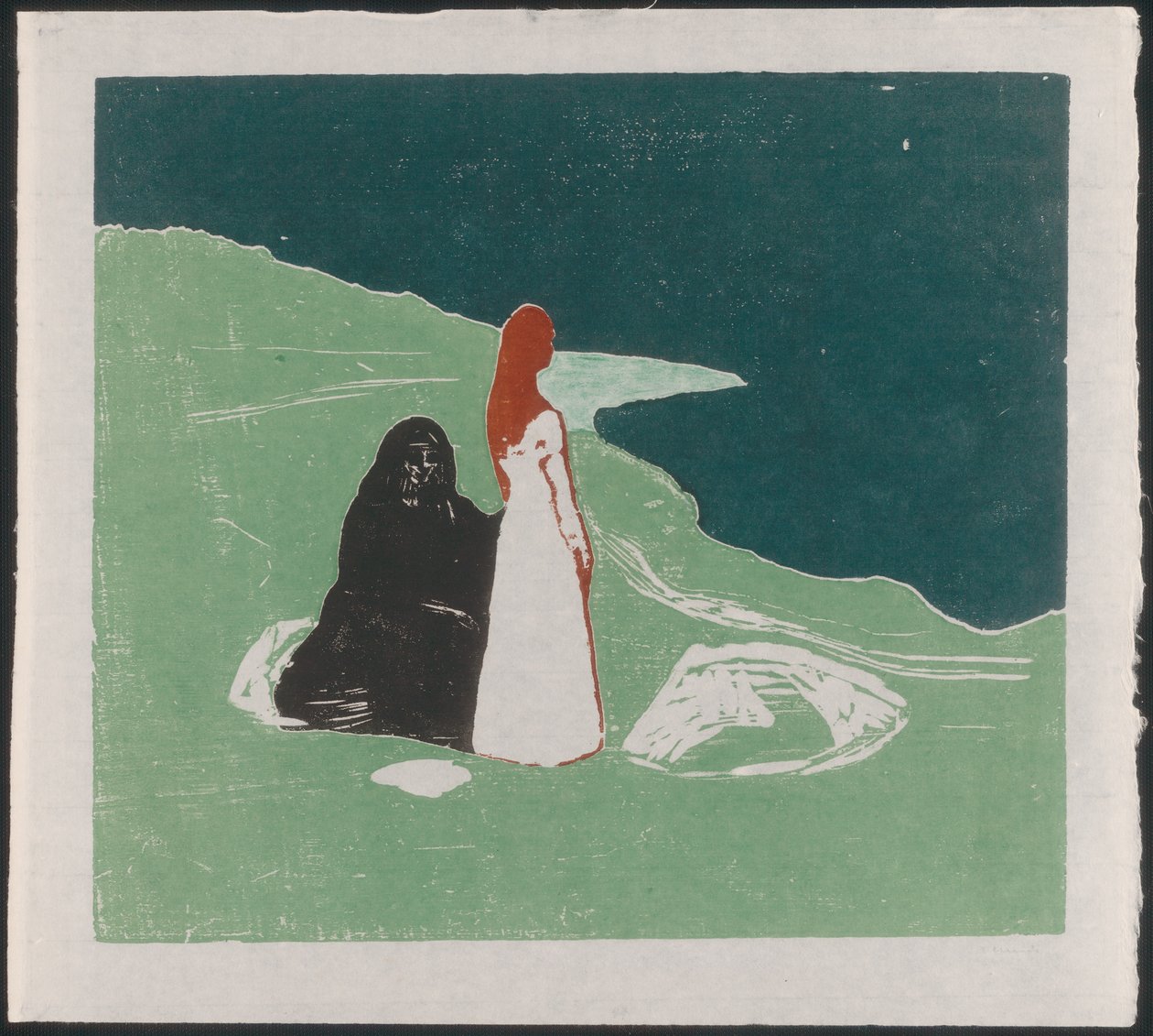 To kvinder ved bredden af Edvard Munch