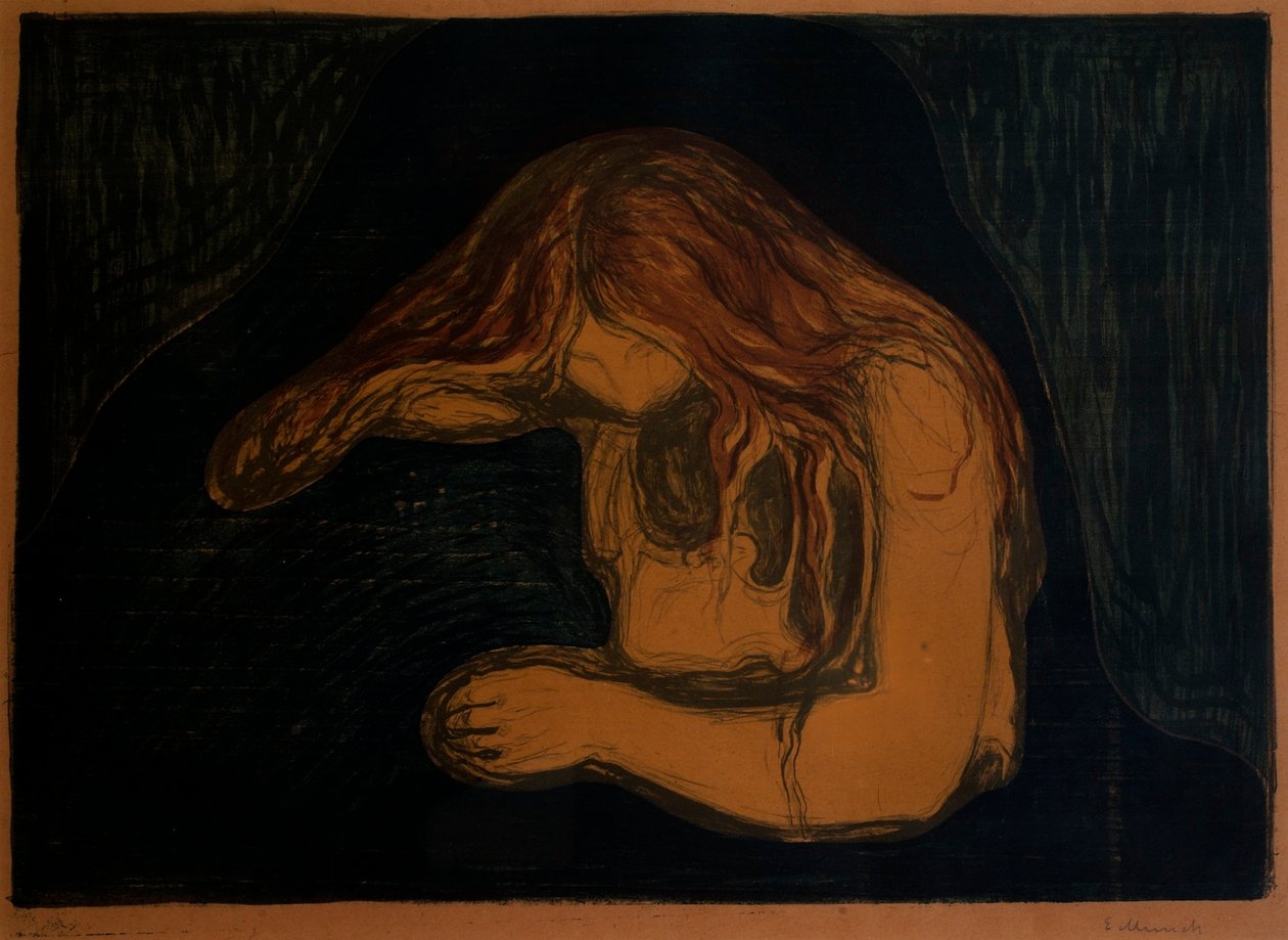 Vampyr (Vampyr II) af Edvard Munch