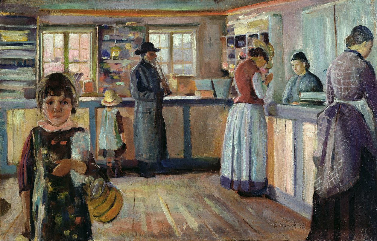 Vrengen Landsbybutik af Edvard Munch