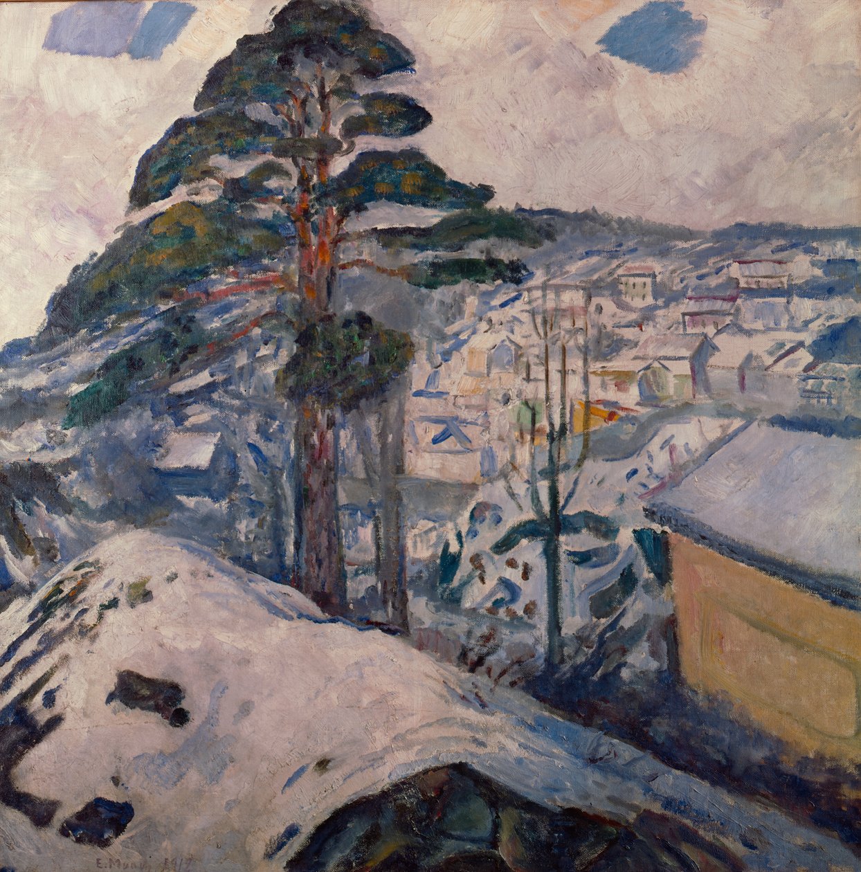 Vinter i Kragerø af Edvard Munch