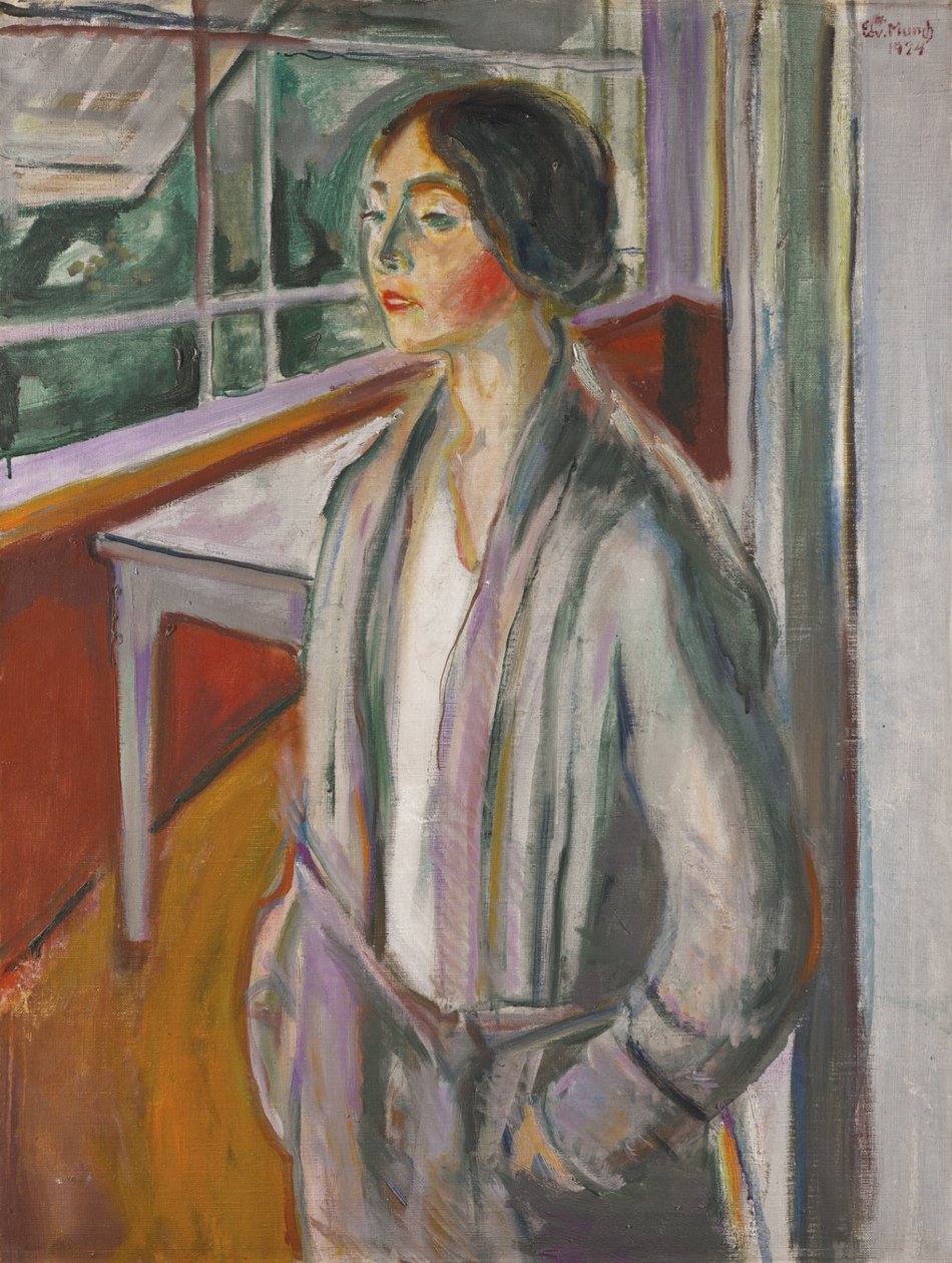 Ung kvinde på verandaen af Edvard Munch