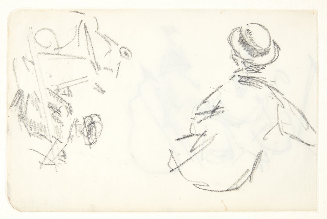 Figurstudier til Langelinie-billedet af Edvard Weie