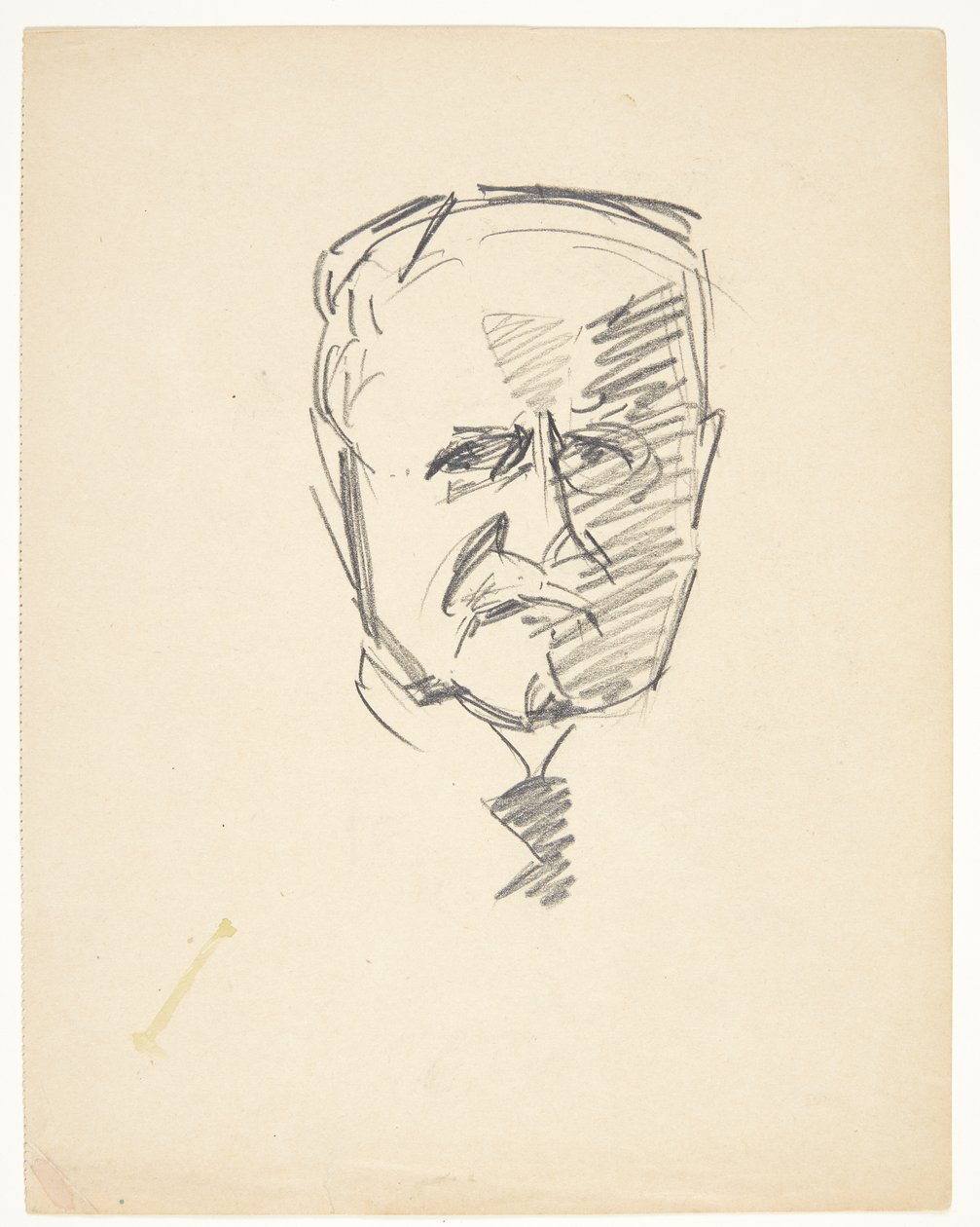 Studie til portræt af dr.med. Carl Lorentzen (1860-1932) af Edvard Weie