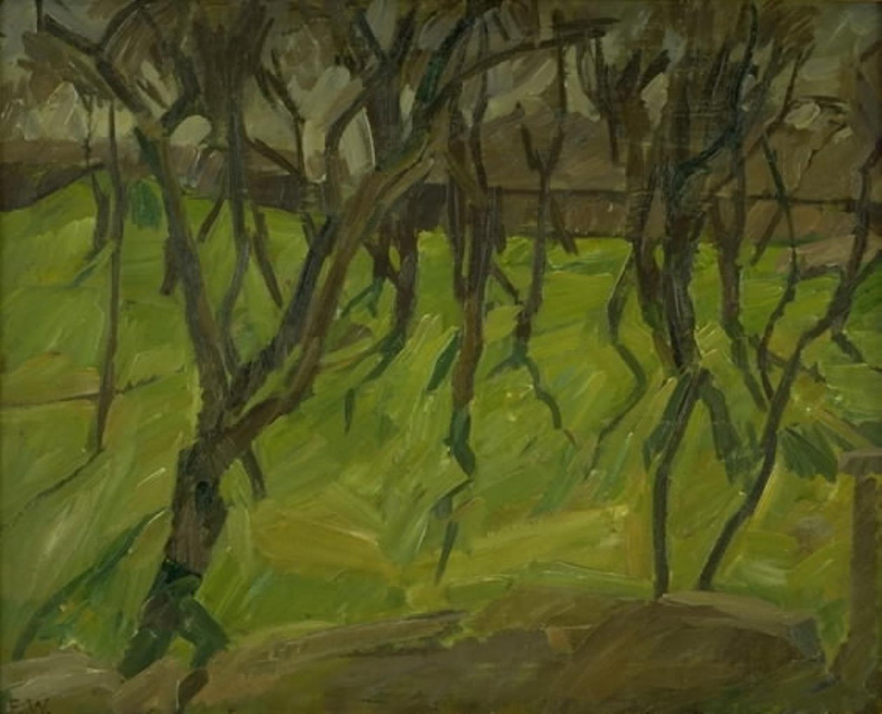 Trees on Christianshavns Vold af Edvard Weie