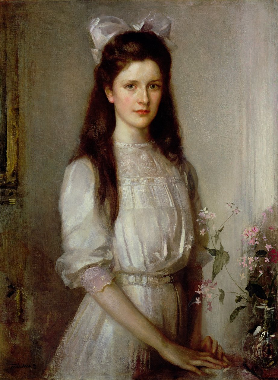 Frøken Christian Elspeth Mallock af Edward Arthur Walton