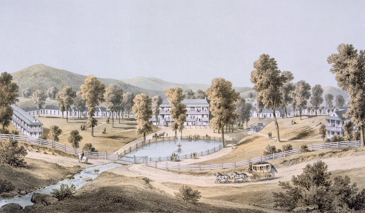Yellow Sulphur Springs, Montgomery County, 1858 af Edward Beyer