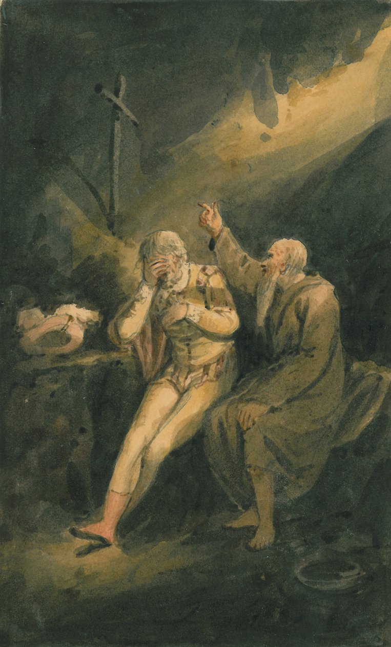 Scene fra "Som det passer dig", ca. 1798-1819 af Edward Bird