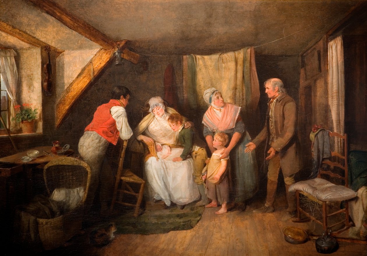 Fødslen (panel) af Edward Bird