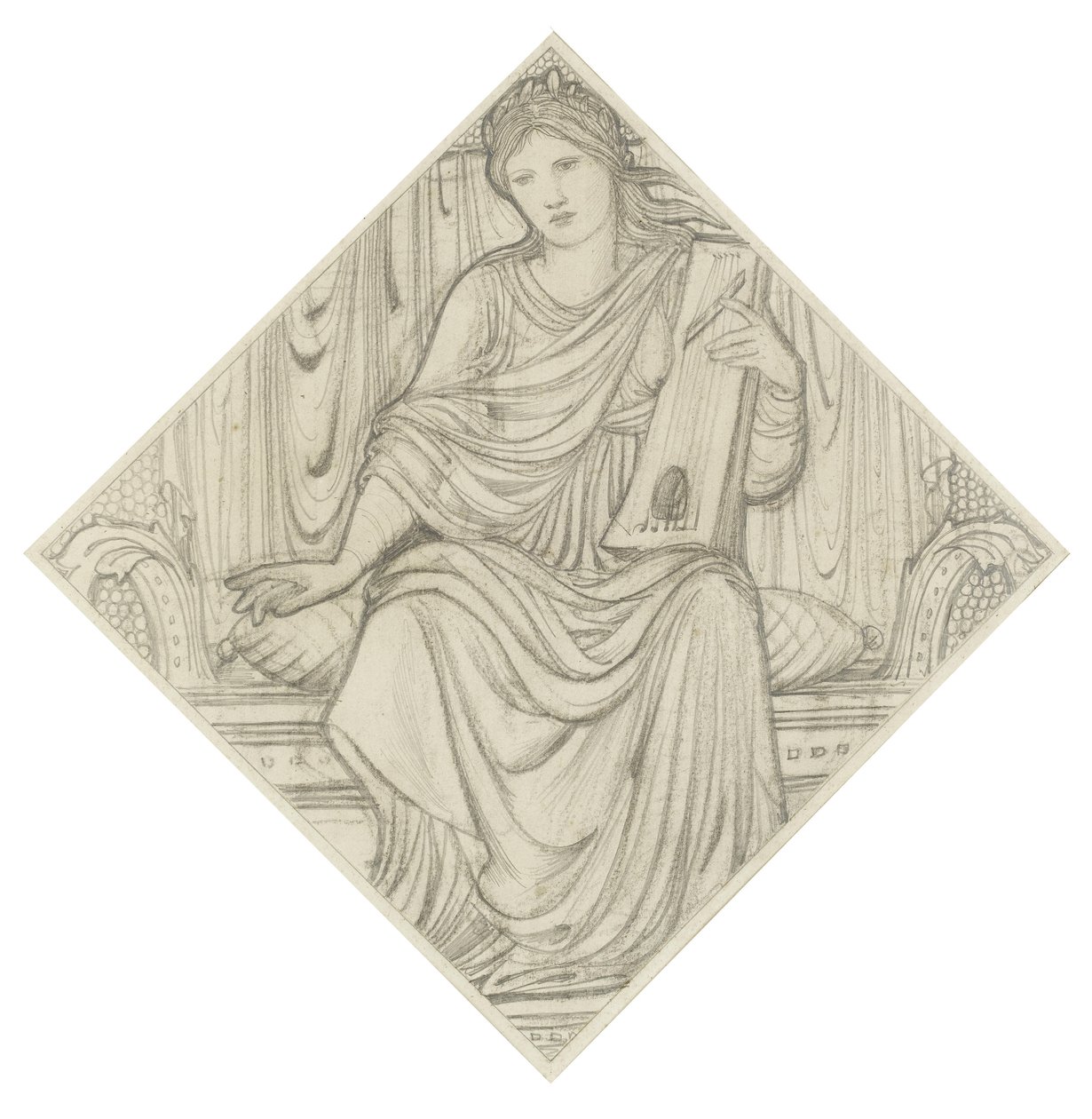 En kvinde med en lyr af Edward Burne Jones