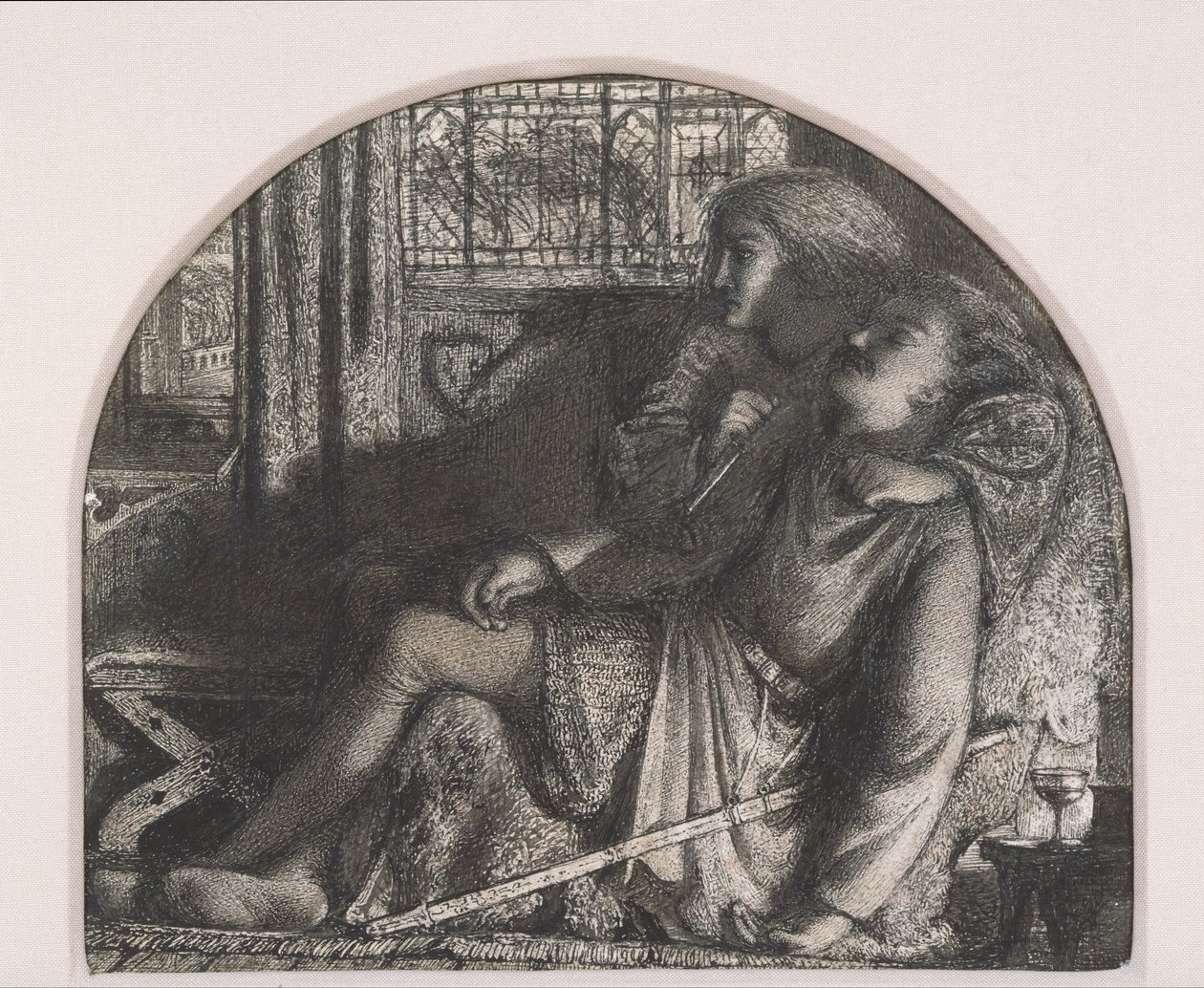 Jeg rejste mig i den stille nat; Jeg gjorde min dolk skarp og lys af Edward Burne Jones