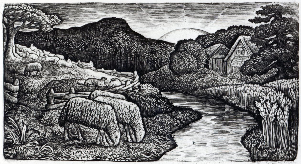 The Sheep of his Pature, ca. 1828, fra en udgave af 350 tryk udgivet til albummet 