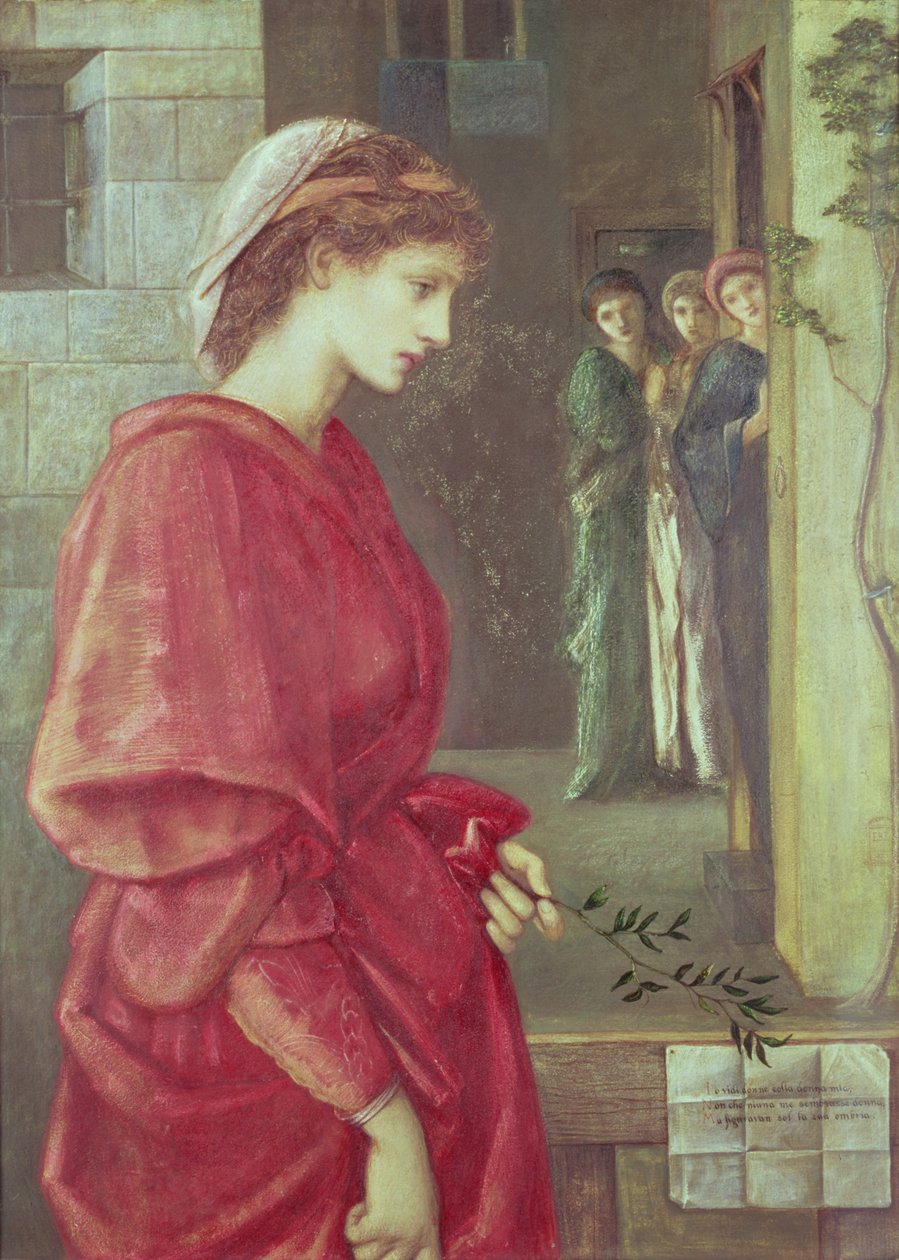 Beatrice, 1870 (gouache) af Edward Burne Jones