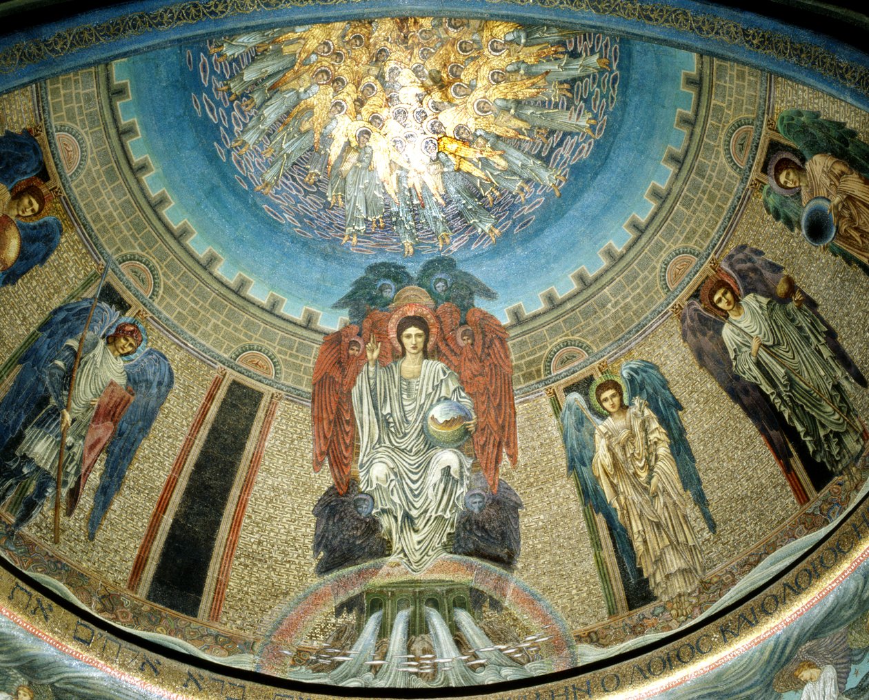 Kristus i herlighed, 1885 (mosaik) af Edward Burne Jones