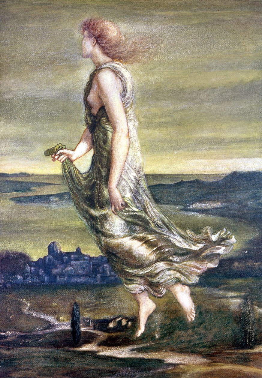 Aftenstjernen, 1870 (gouache) af Edward Burne Jones