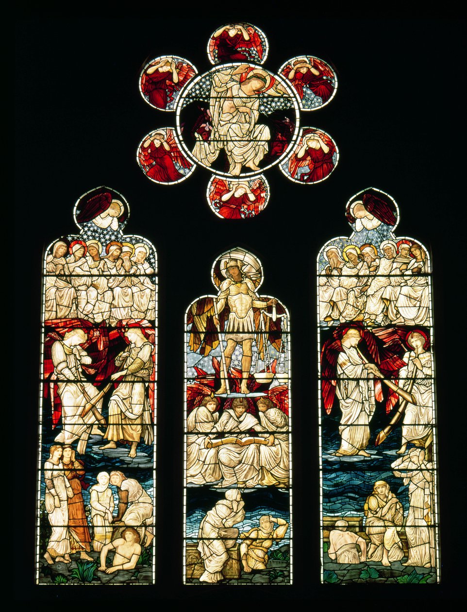 The Last Judgement, 1874-75 (farvet glas) af Edward Burne Jones
