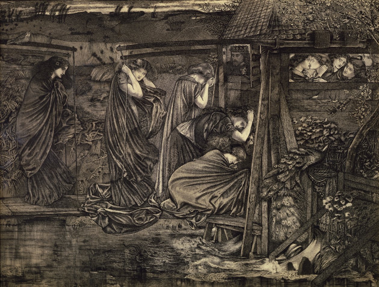 De kloge og tåbelige Jomfruer af Edward Burne Jones