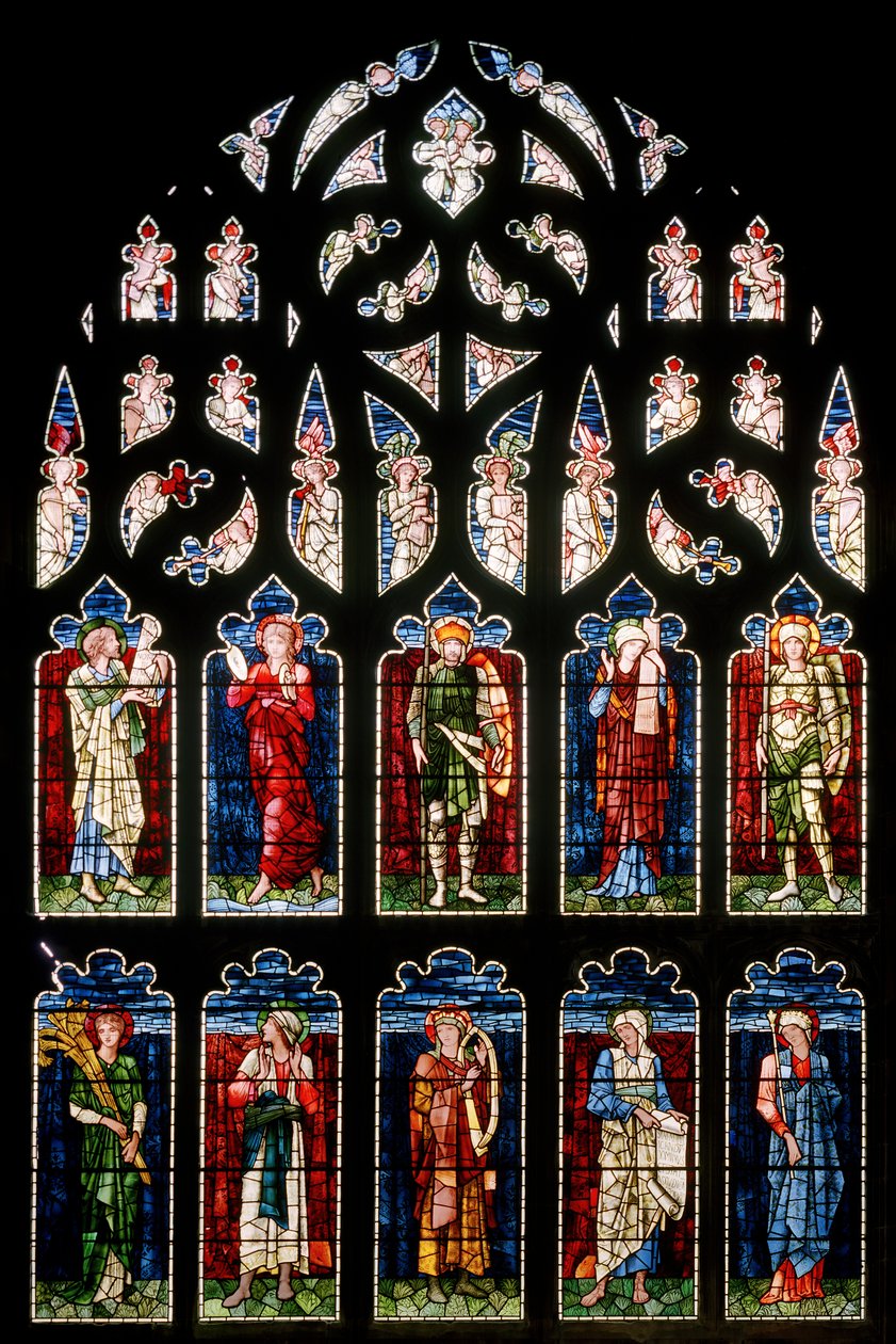 Ashton Under Lyne, Albion Congregational Church, Morris & Co., Edward Burne-Jones, South Transept, 1896 af Edward Burne Jones