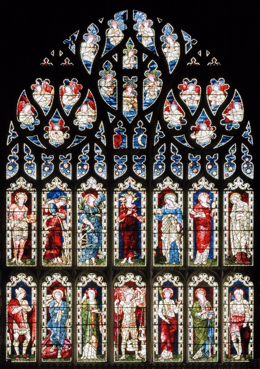Ashton Under Lyne, Albion Congregational Church, Morris & Co., Edward Burne-Jones, Hope, 1893 af Edward Burne Jones
