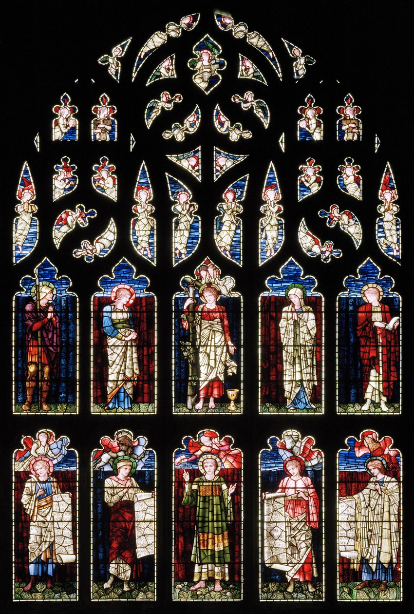 Ashton Under Lyne, Albion Congregational Church, Morris & Co., Edward Burne-Jones, South Transept, 1896 af Edward Burne Jones