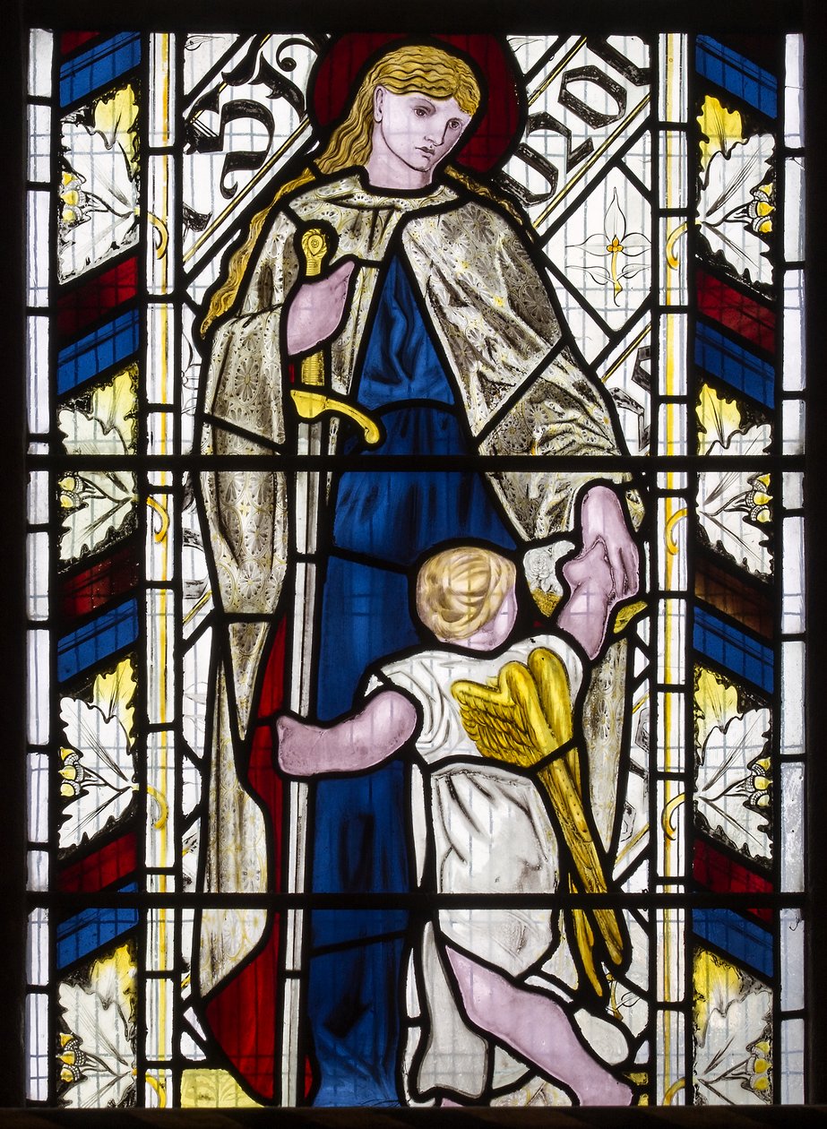 Cambridge, All Saints, Morris Marshall & Faulkner & Co, Edward Burne-Jones, St. Dorothy, 1866 af Edward Burne Jones