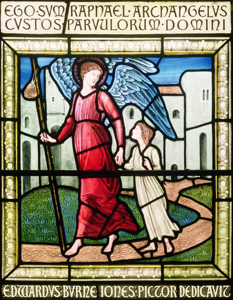 Dedikationsvindue (farvet glas) af Edward Burne Jones