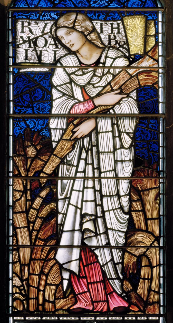 Edinburgh, St Giles Cathedral, Morris & Co., Edward Burne-Jones, Ruth, 1886 af Edward Burne Jones