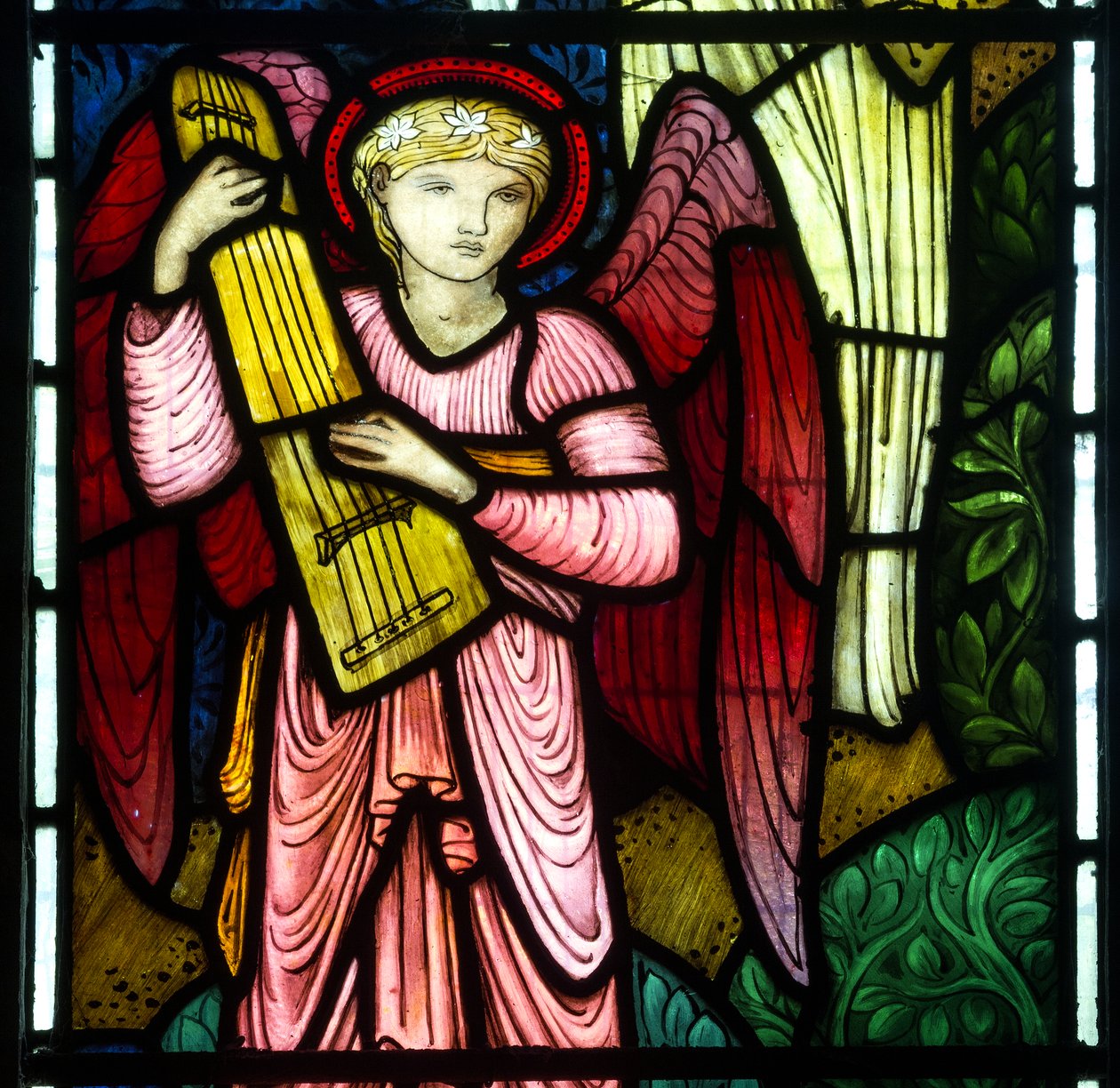 Musical Angel of Paradise, 1875 af Edward Burne Jones