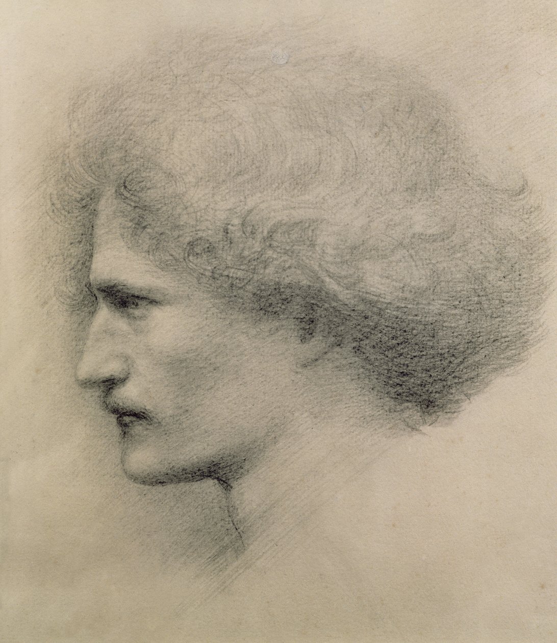 Portræt af Ignacy Jan Paderewski (1860-1941) graveret af Frederick Hollyer (1837-1933) (platinotype) af Edward Burne Jones