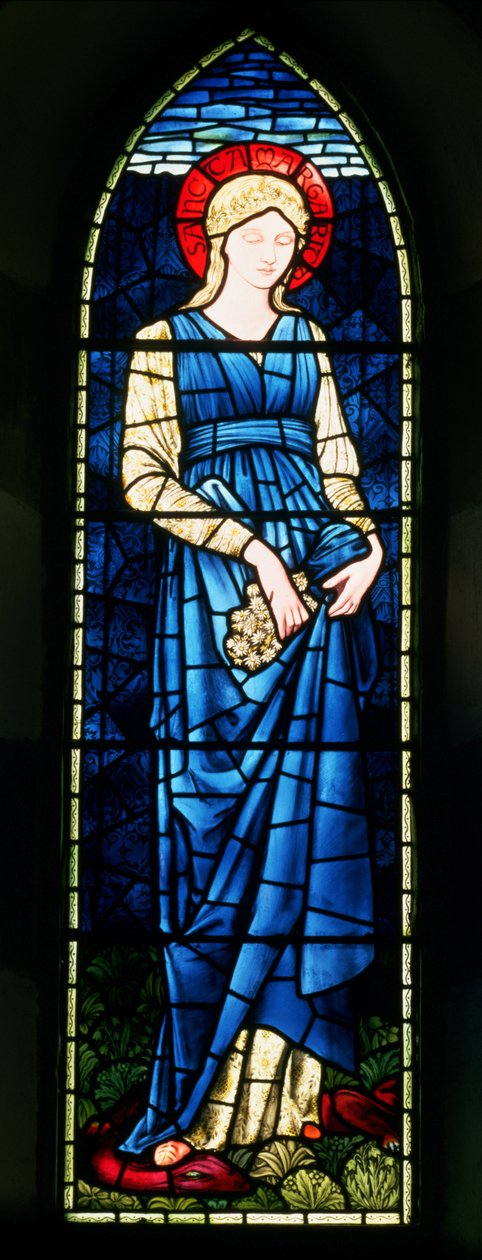 St. Margaret (farvet glas) af Edward Burne Jones