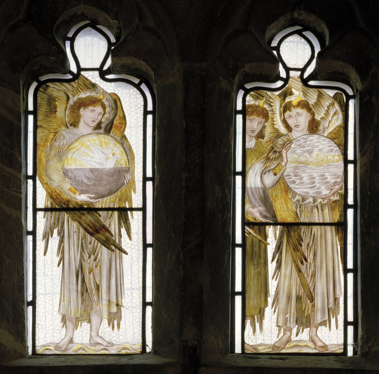 Skabelsens dage, detaljer, 1870 af Edward Burne Jones