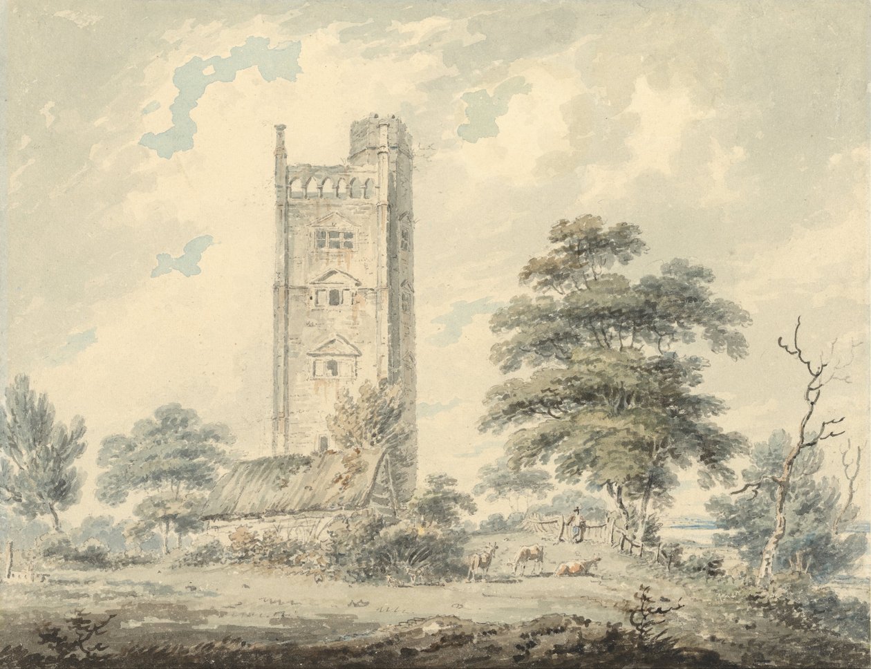 Freston Tower, Suffolk af Edward Dayes