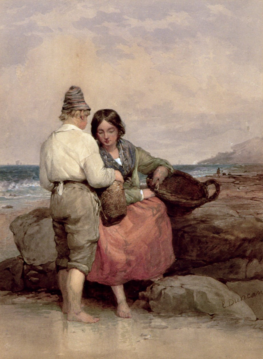 The Shrimpers af Edward Duncan