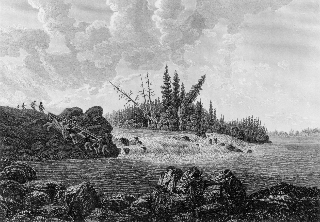 Ørredfaldet, 1819 af Edward Francis Finden