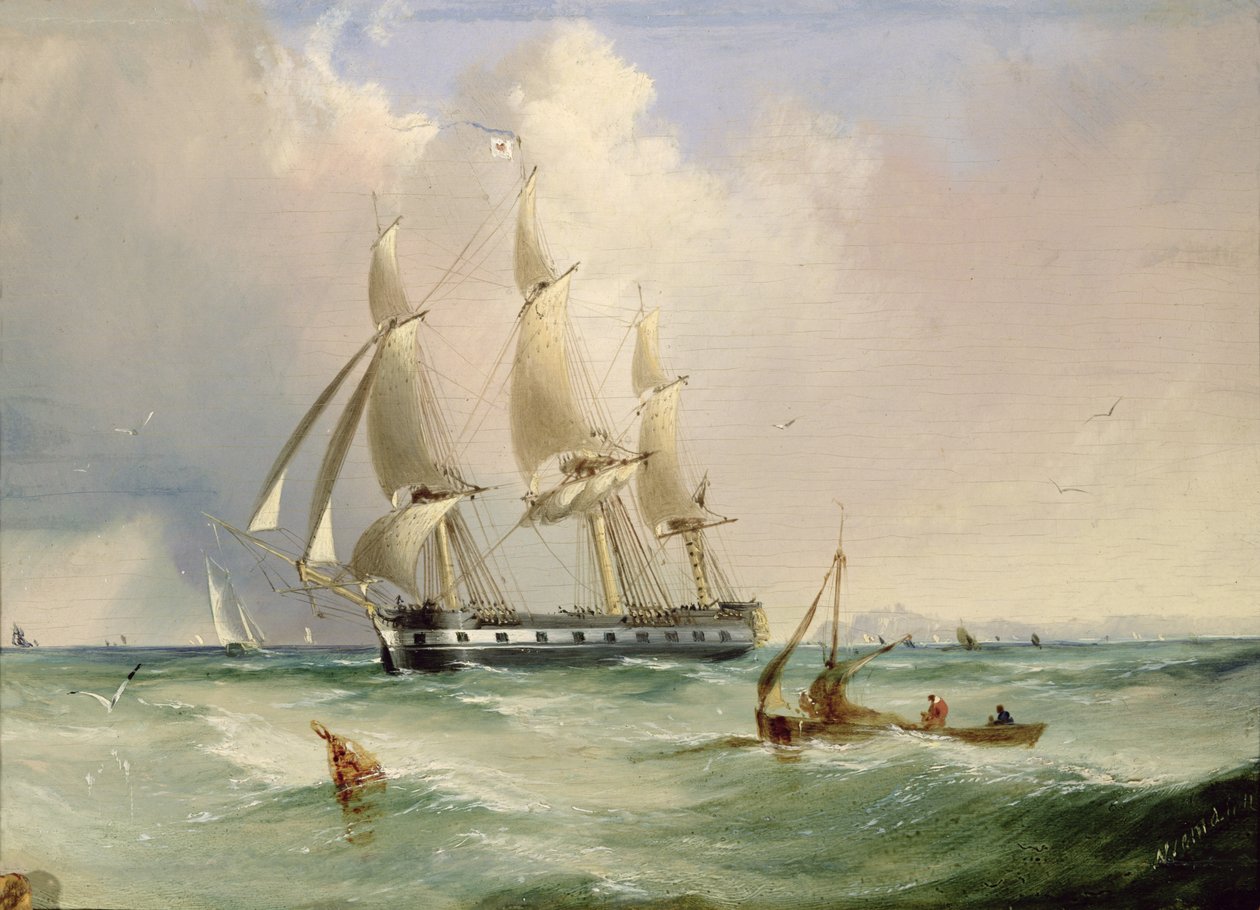 Fregat under Sejl af Edward H. Niemann