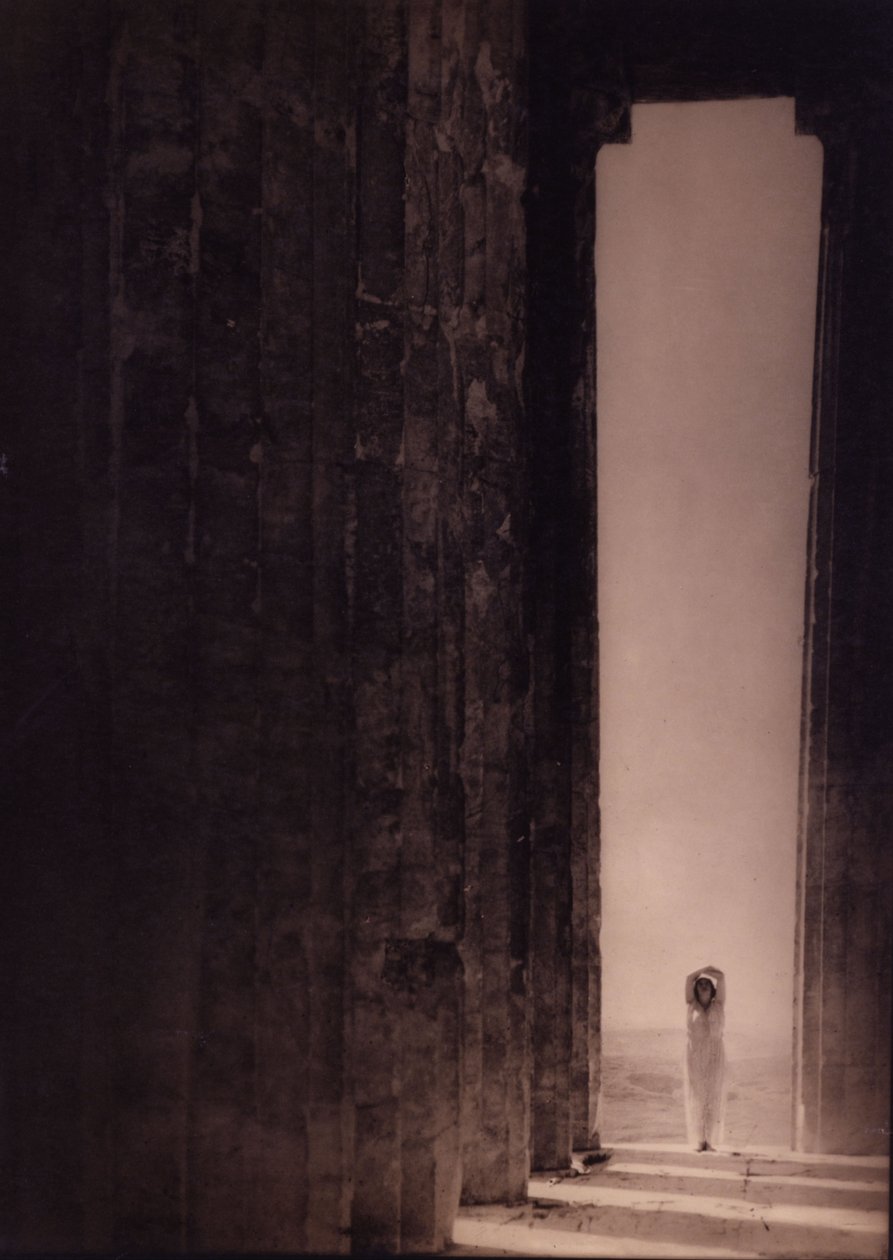 Isadora Duncan i Parthenon, Athen af Edward Jean Steichen
