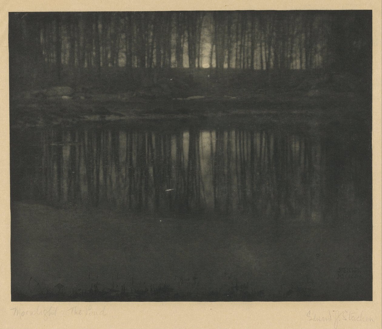 Måneskin - dammen af Edward Jean Steichen