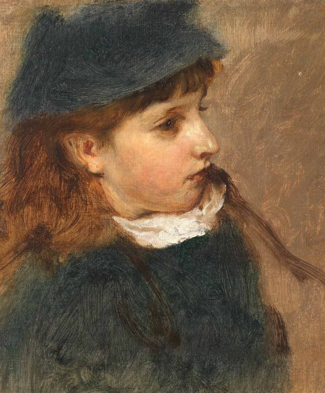 Studie af en ung pige af Edward John Gregory