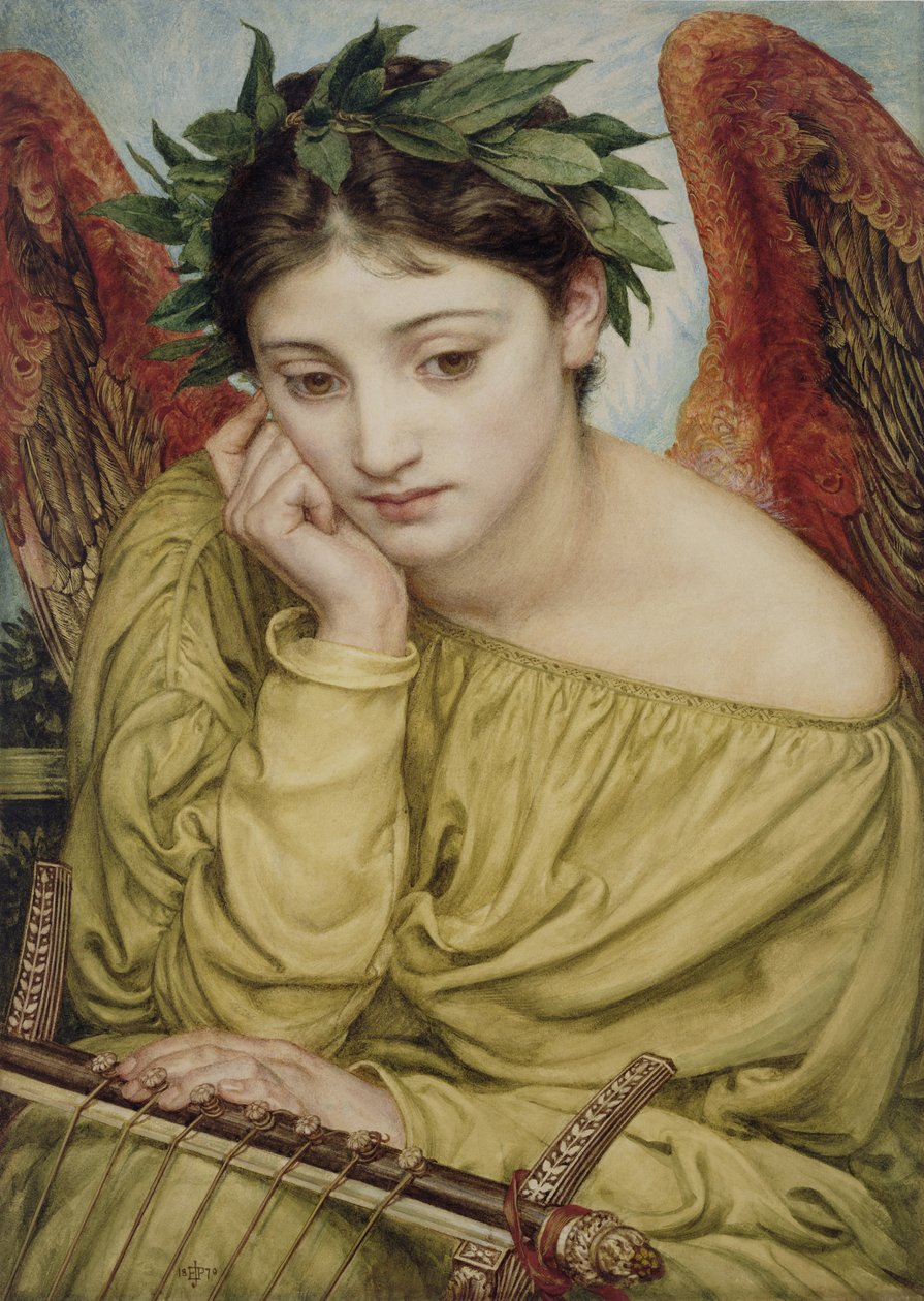 Erato, Poesiens Muse, 1870 af Edward John Poynter