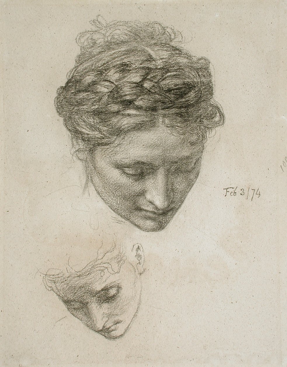 Undersøgelse af to hoveder af Edward John Poynter
