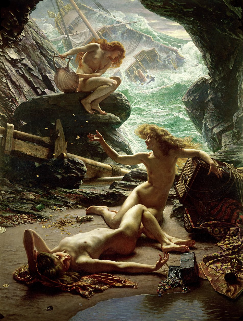 Stormnymfernes hule, 1903 af Edward John Poynter