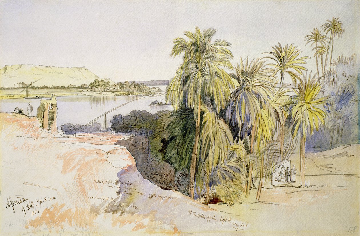 Aswan af Edward Lear