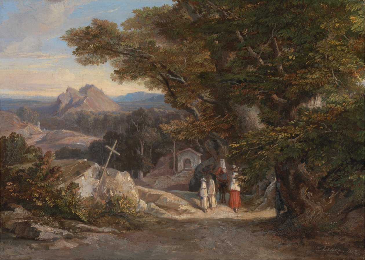 Mellem Olavano LCivitella af Edward Lear