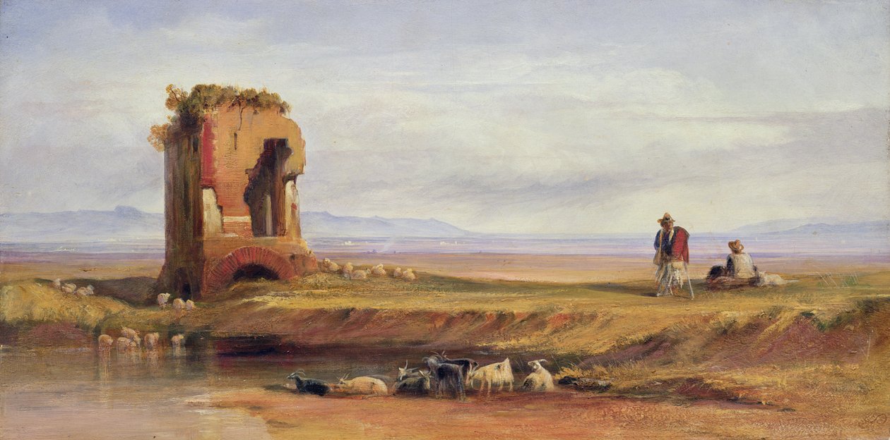 Buon Ricovero i den romerske Campagna, 1878 af Edward Lear