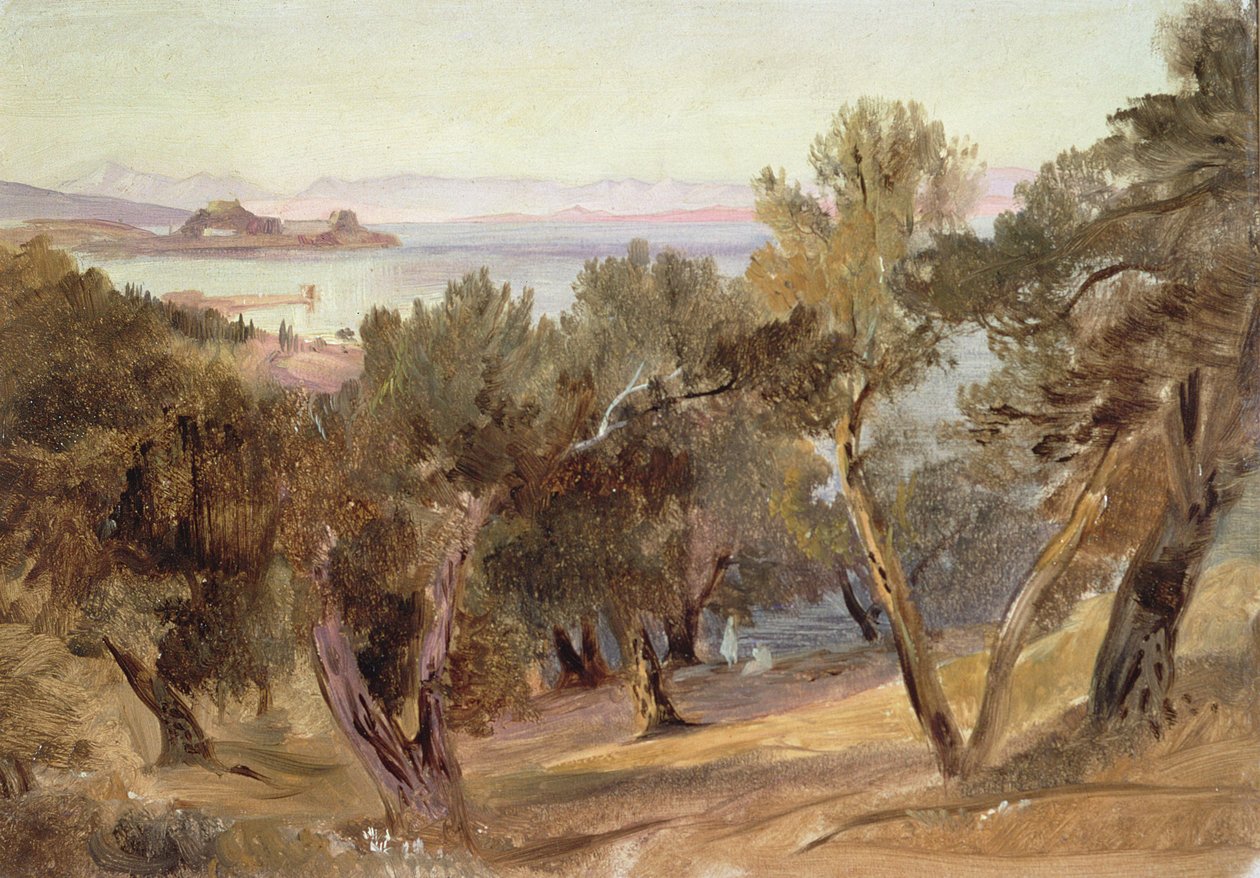 Korfu, 1800-tallet af Edward Lear
