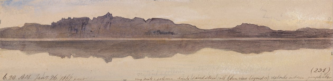 Dawn on the Nile af Edward Lear